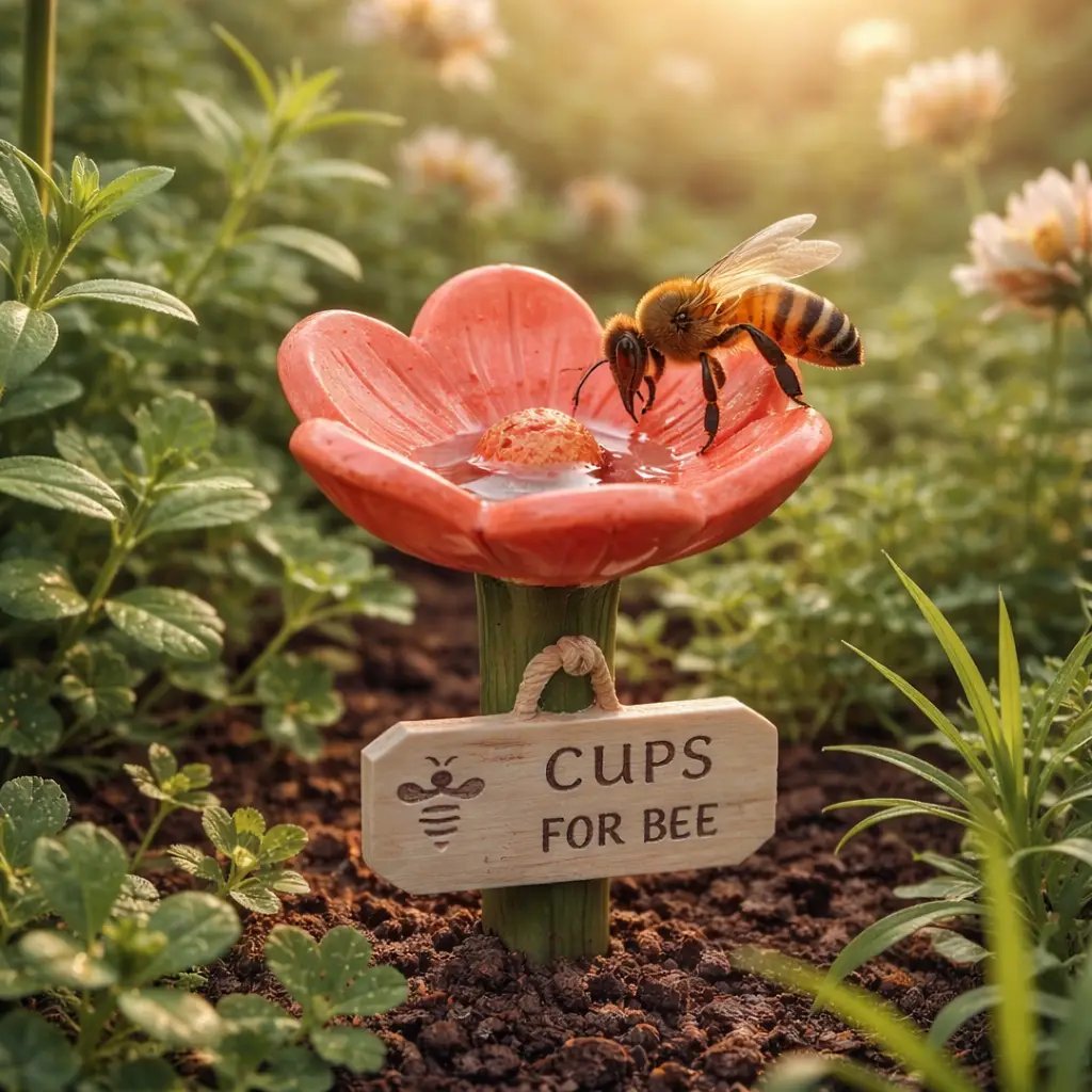 ⏳Limited-time 50% off🐝Flower-Shaped Bee Watering Station💧
