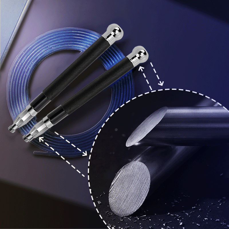 Aluminum Handle Steel Wire Skipping Weight Self-locking Double-bearing Skipping Rope