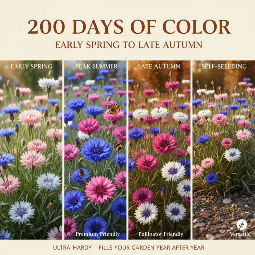 Premium Cornflower Seeds🌸180 Seeds