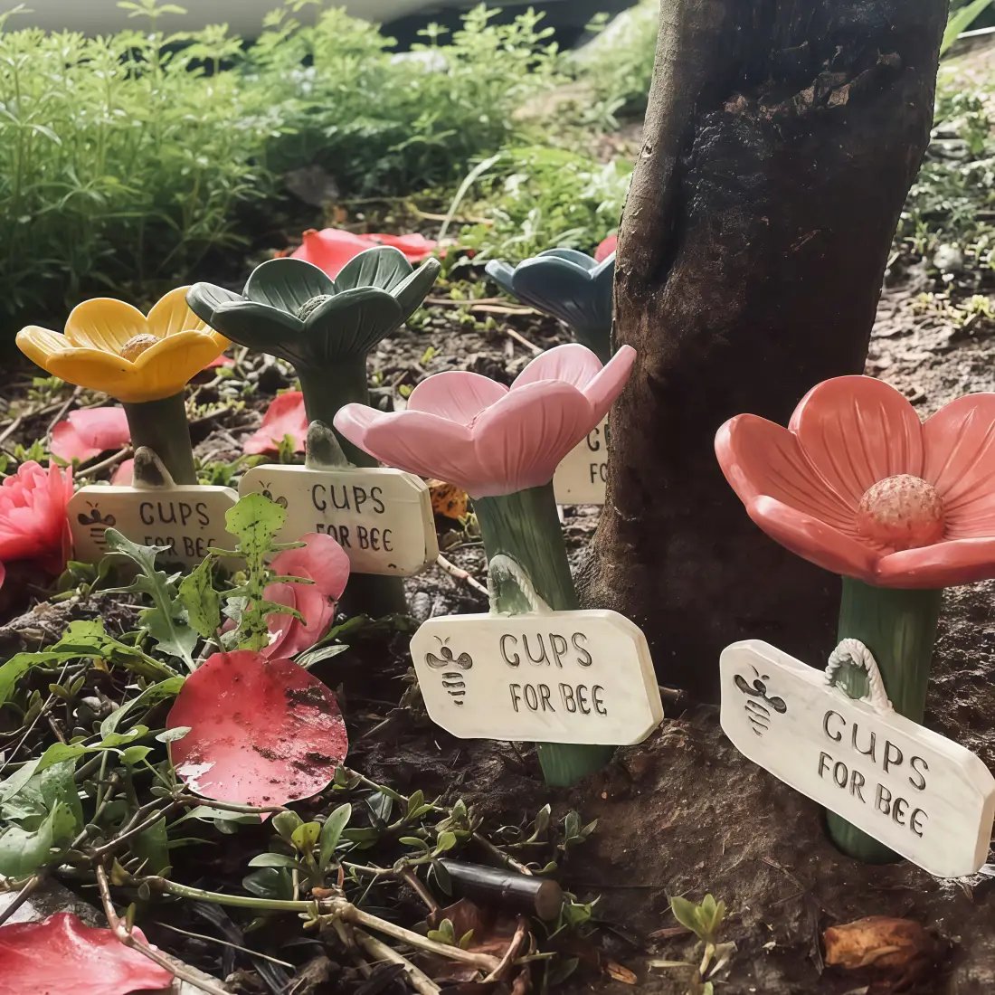 ⏳Limited-time 50% off🐝Flower-Shaped Bee Watering Station💧