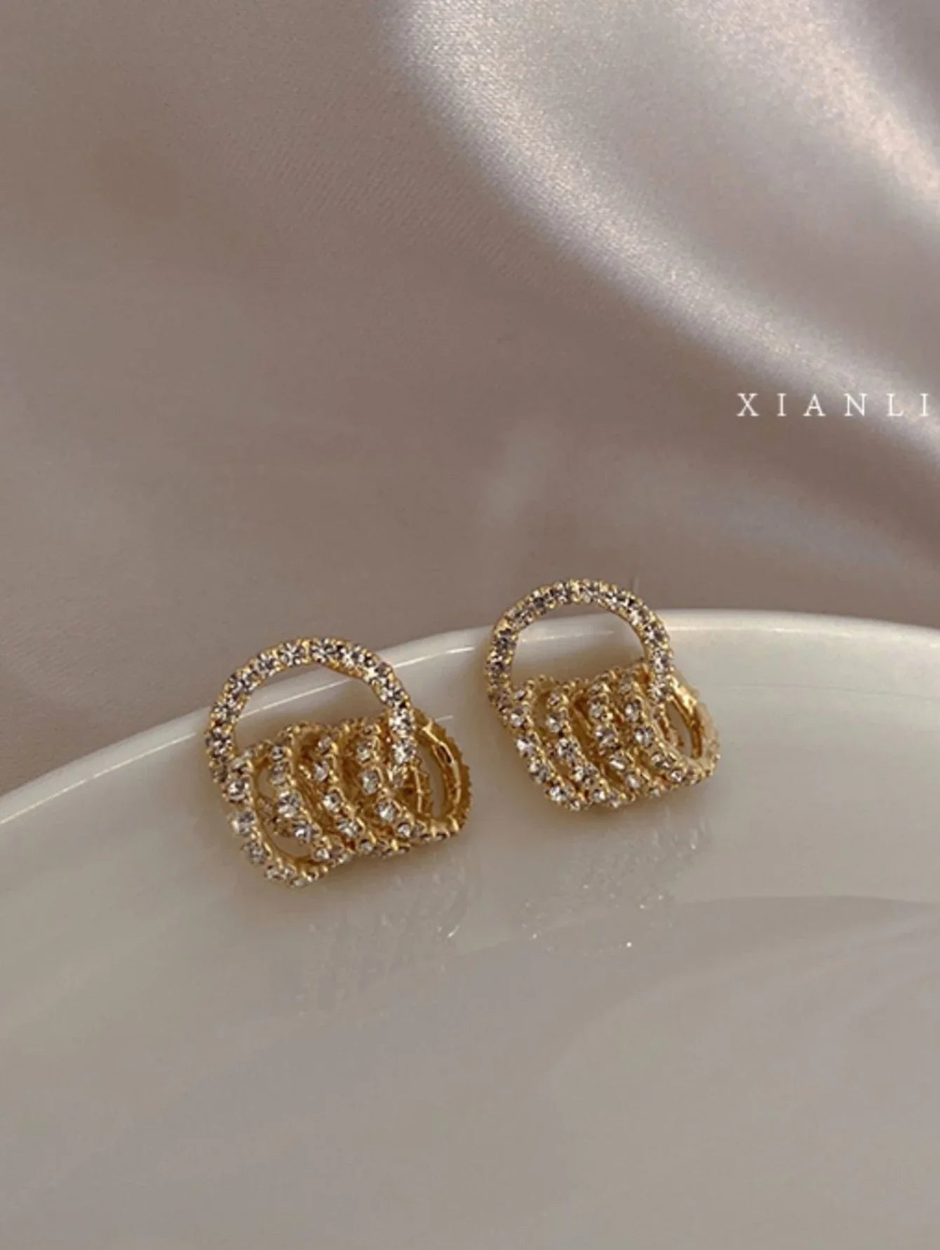 2PC Simple and Fashionable U-shaped Earrings Exquisite Women's Daily Leisure Party Earrings Outdoor Festival Gifts-030