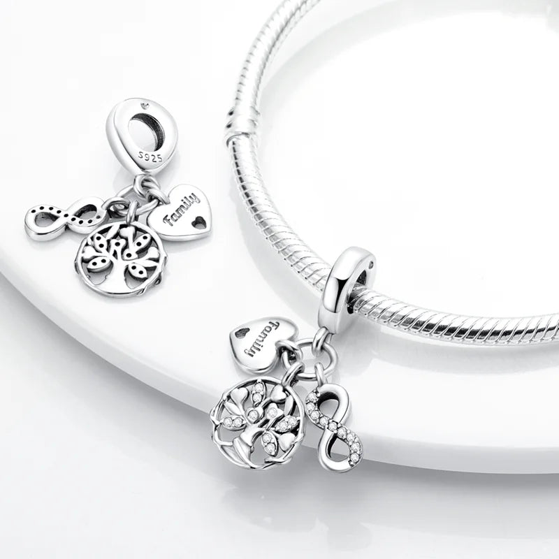2024 Original New in Romantic Retro Classic Series Lotus Charm Beads Fits Pandach Bracelet Women 925 Silver Pendant Bead Jewelry