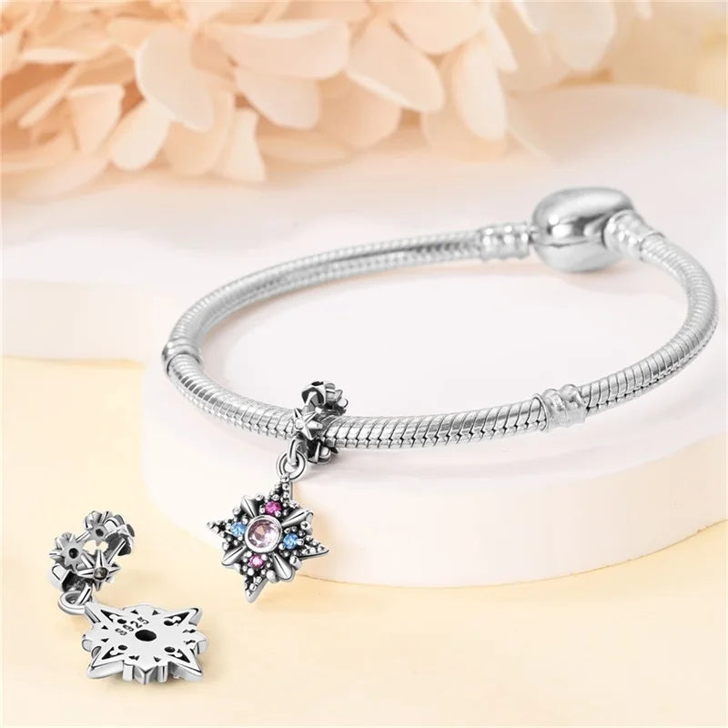 2024 Original New in Romantic Retro Classic Series Lotus Charm Beads Fits Pandach Bracelet Women 925 Silver Pendant Bead Jewelry