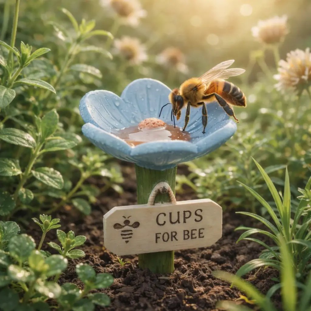 ⏳Limited-time 50% off🐝Flower-Shaped Bee Watering Station💧